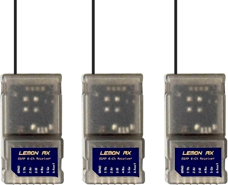Buddy RC Compatible Spektrum Full-Range DSMP 6-CH Receiver， DSMX DSM2 Compatible 6-CH RC Receiver(3PCS - Image 1